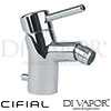 Cifial Techno 35 Monobloc Bidet Mixer Tap Spare Parts